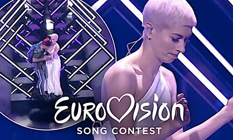 Eurowizja 2018: Szaleniec zaatakował reprezentantkę Wielkiej Brytanii podczas występu! Zrujnował jej show!