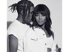 Naomi Campbell i A$AP Rocky w "POP Magazine"