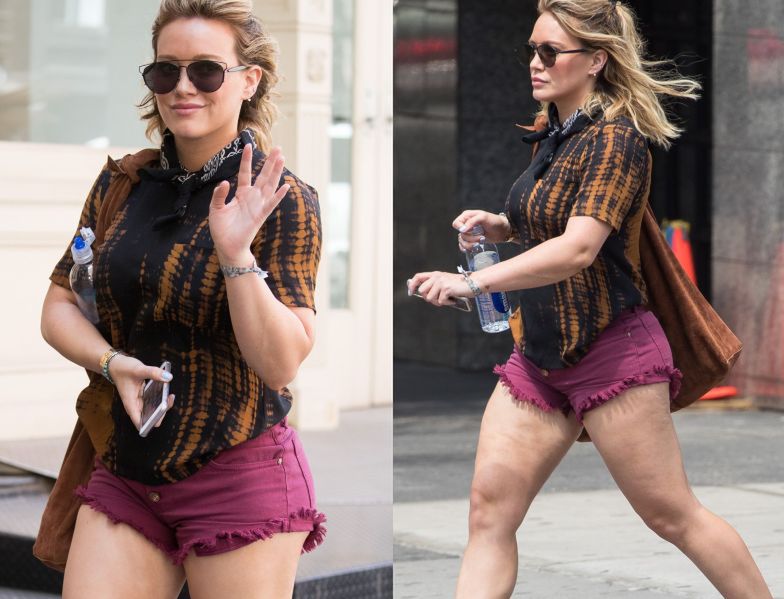 Hilary Duff pokazała uda pokryte cellulitem. Co napisała przy "wstydliwym" zdjęciu?