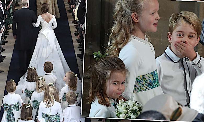 Dzieci księżnej Kate największymi gwiazdami na ślubie księżniczki Eugenii! Charlotte zrobiła coś przeuroczego!