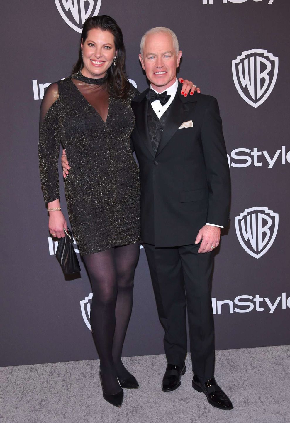 Neal McDonough i Ruve McDonough - Złote Globy 2019 after party InStyle