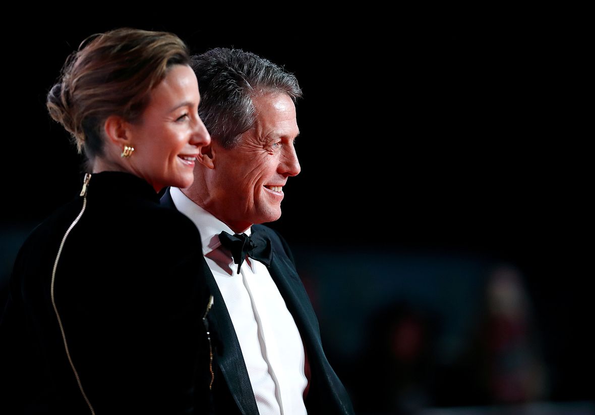 Z żoną Anną Eberstein na tegorocznym rozdaniu nagród BAFTA 