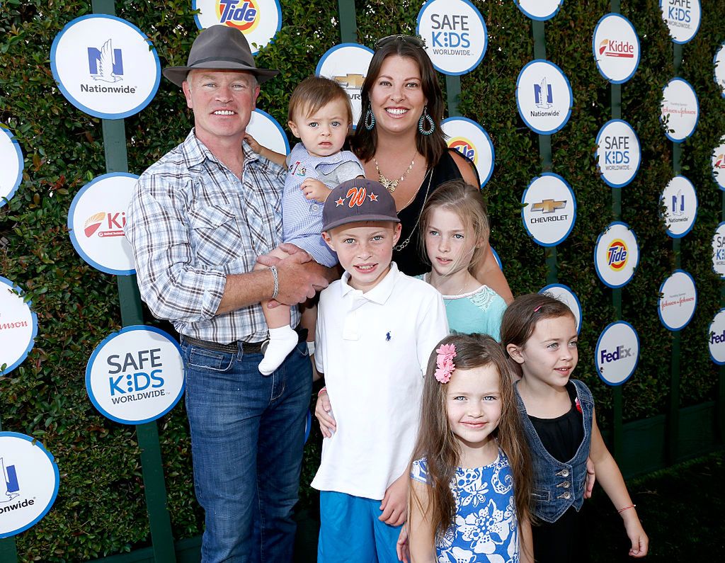 Neal McDonough z rodziną w 2015 r.