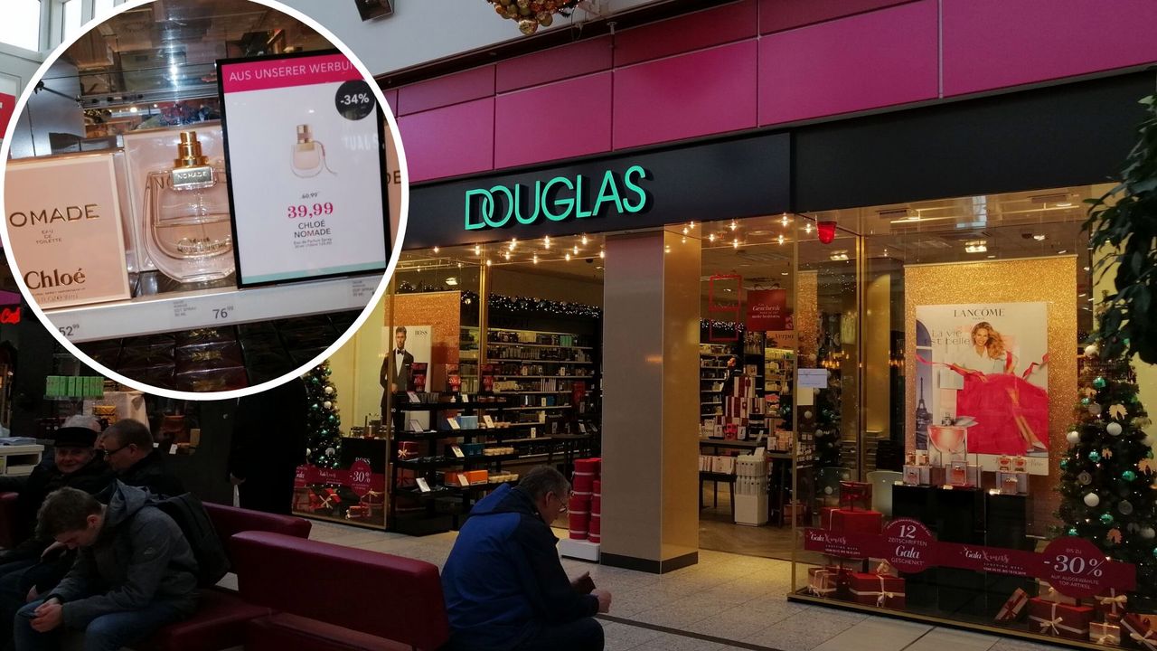 Niemieckie perfumerie Douglas są tańsze od tych polskich. Różnica to często ponad 100 zł