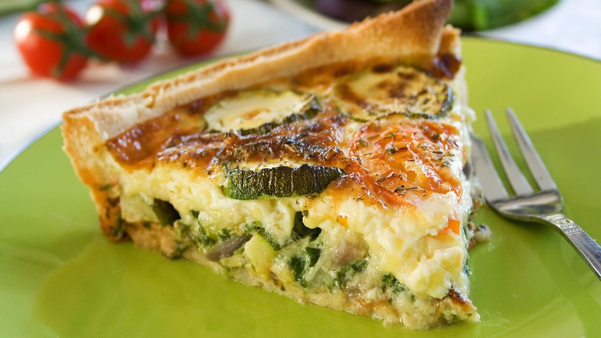 Quiche z cukinią i serem pleśniowym
