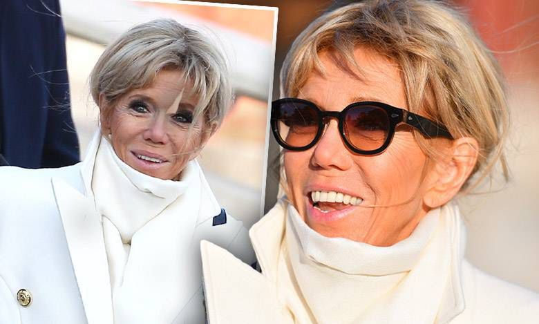 64-letnia Brigitte Macron w lateksie! Wystroiła się do Chin jak na Fashion Week! Chce być bardziej stylowa od Melanii Trump?