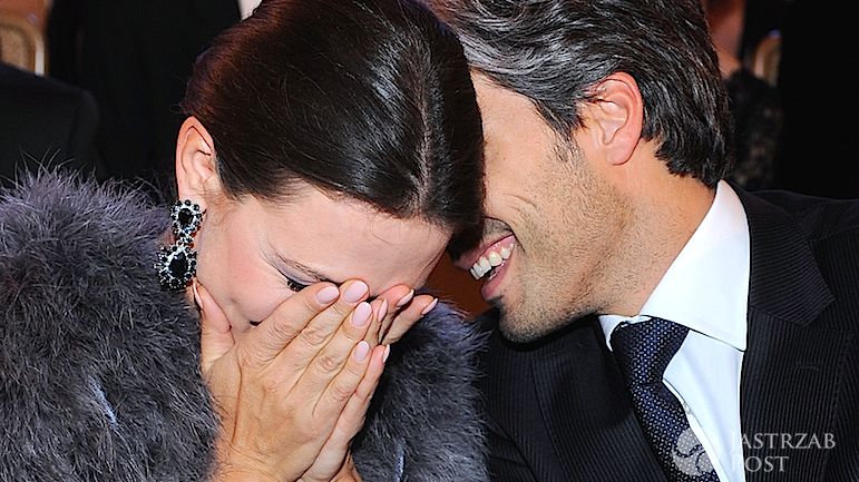 Kinga Rusin i Marek Kujawa prezent