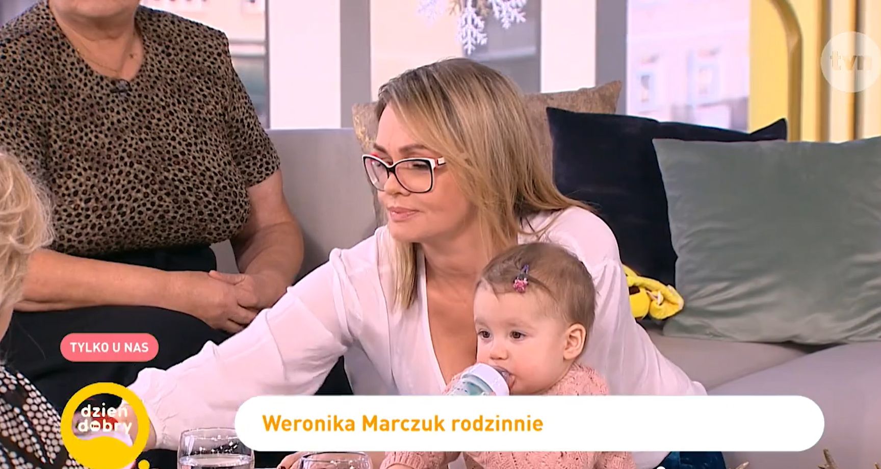 Weronika Marczuk z mamą i córką w Dzień Dobry TVN