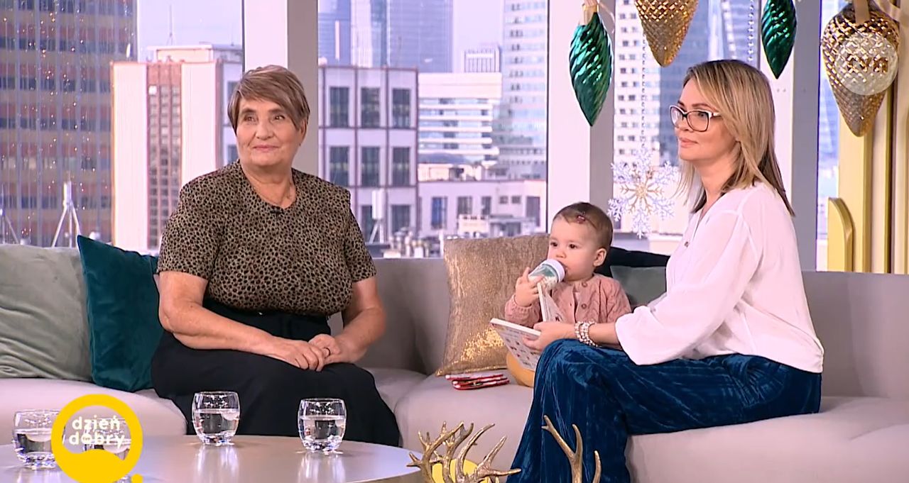 Weronika Marczuk z mamą i córką w Dzień Dobry TVN
