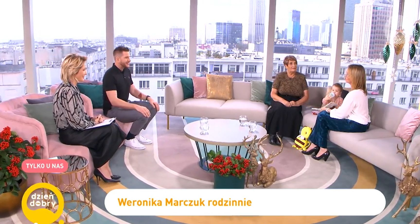 Weronika Marczuk z mamą i córką w Dzień Dobry TVN