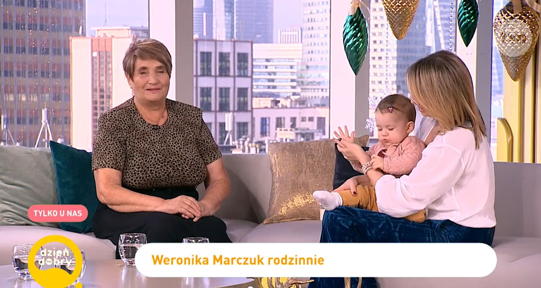 Weronika Marczuk z mamą i córką w Dzień Dobry TVN