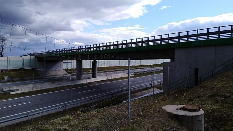 Wiadukt w pobliżu miejscowości Sople w warmińsko-mazurskim