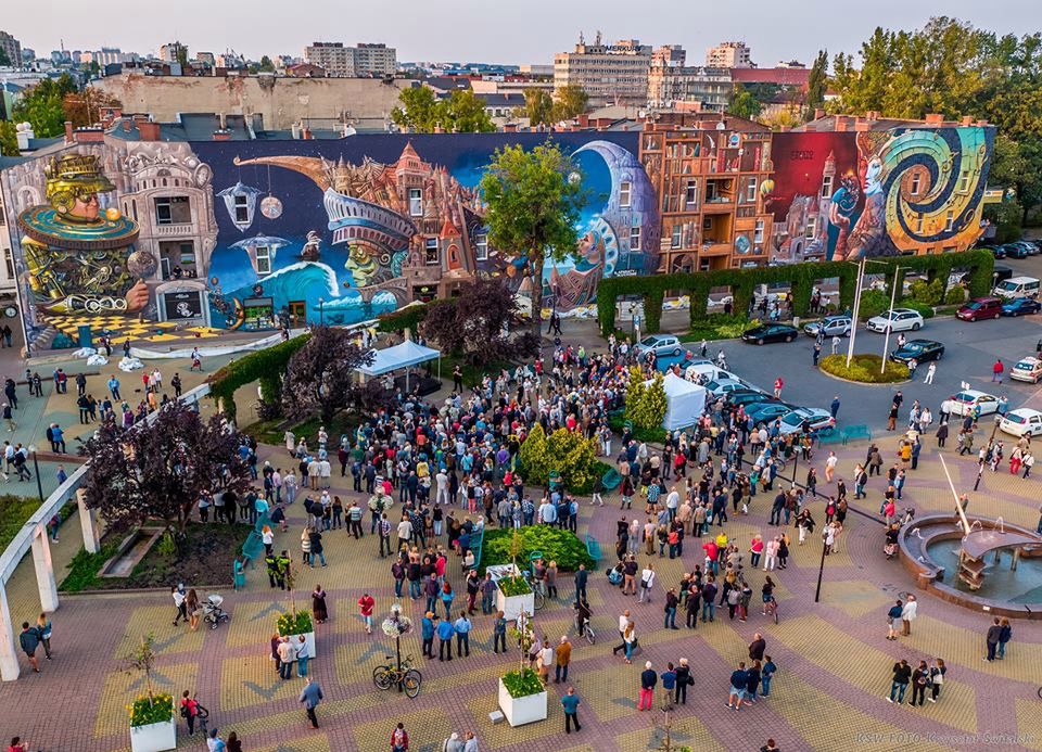 "Strażnik Czasu” jest już w Częstochowie. To podobno największy mural na świecie