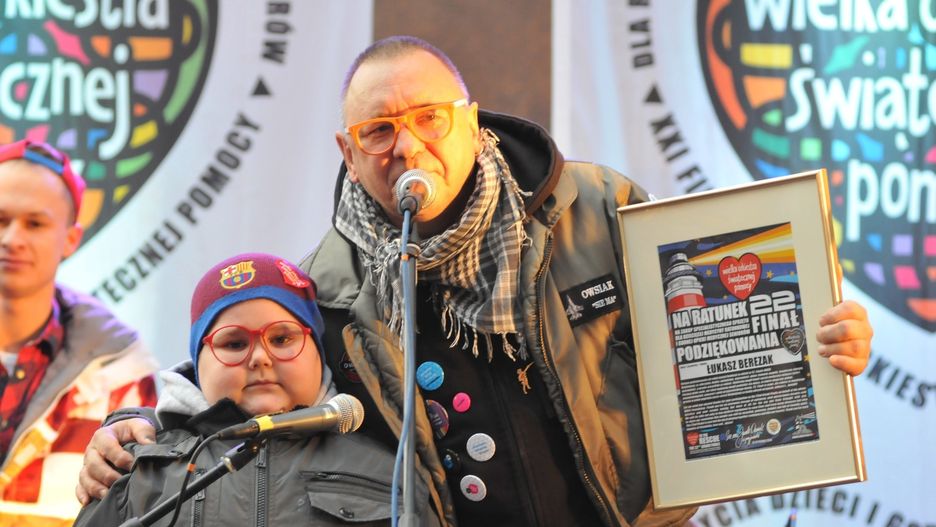 Łukasz Berezak i Jurek Owsiak