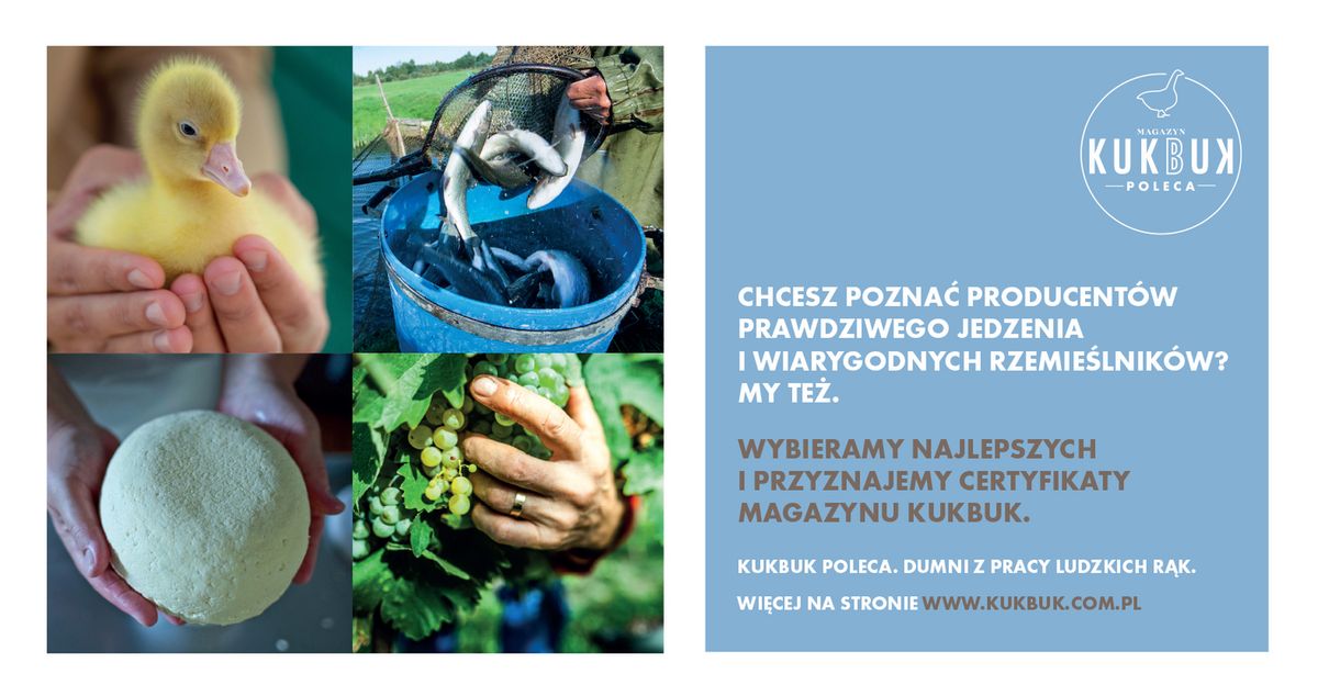 Magazyn kulturalno-kulinarny KUKBUK wprowadza swój certyfikat jakości - „KUKBUK poleca”!