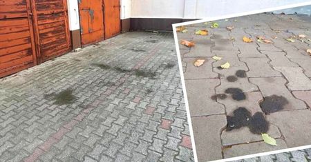 Zabierz z kuchni i polej tym kostkę brukową. Plamy oleju i rdzy znikną