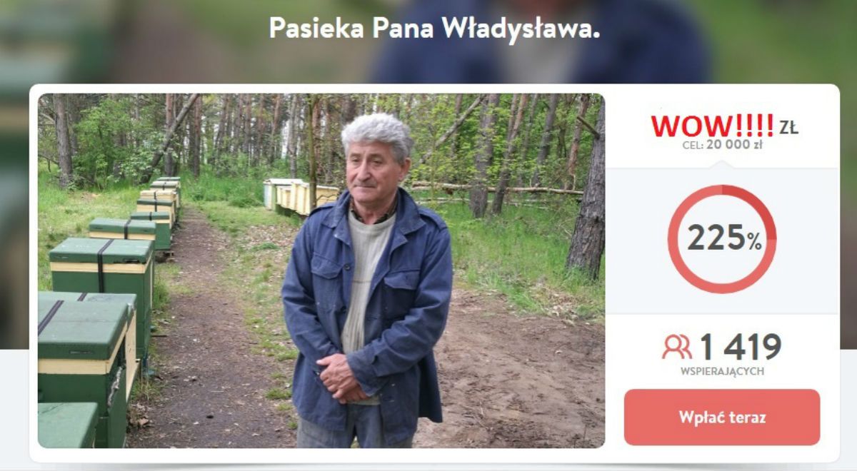 Rekordowa zbiórka na pasiekę Pana Władysława