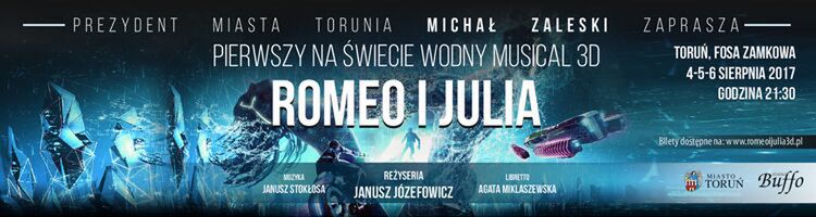 Pierwszy na świecie wodny musical! Józefowicz wystawia "Romeo i Julię" w nowej odsłonie
