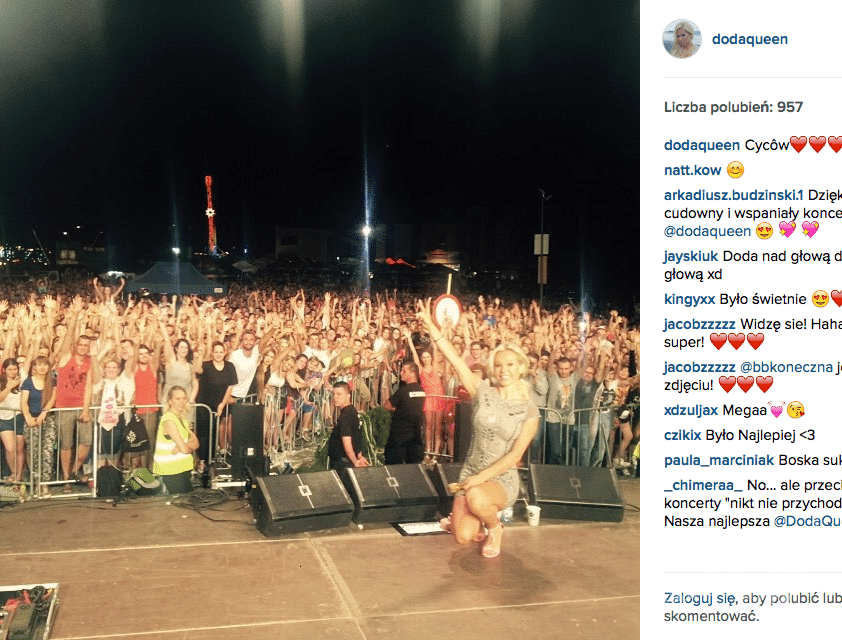 Doda w Cycowie z publicznością