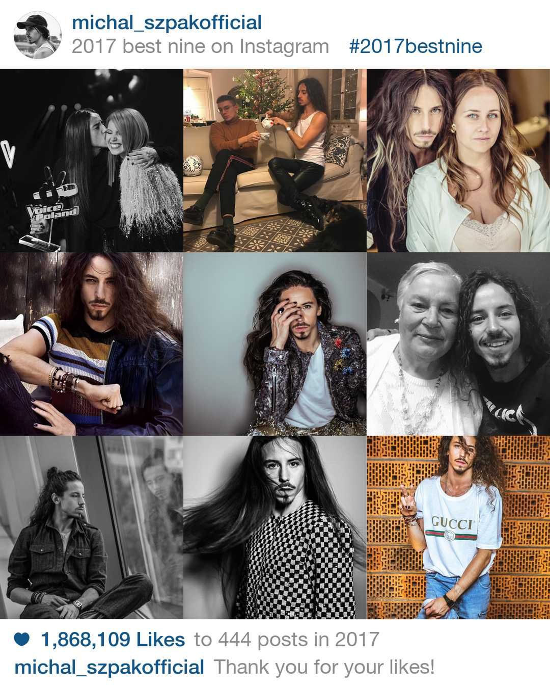 9 najpopularniejszych zdjęć 2017 roku Michał Szpak