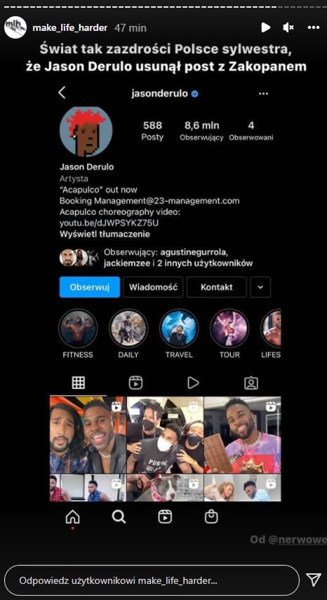 Post z profilu Make Life Harder na Instagramie