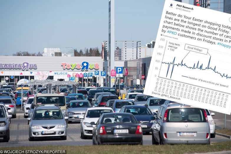 14.04.2019 Gdansk Handlowa niedziela przed Swietami Wielkiejnocy Nz Centrum Handlowe Auchan Fot. Wojciech Strozyk/REPORTER