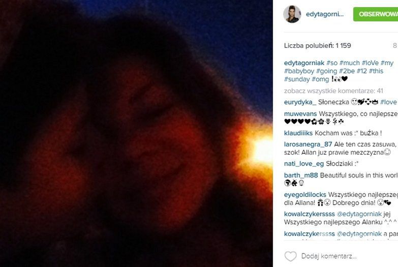 Edyta Górniak świętuje urodziny Allana Krupy