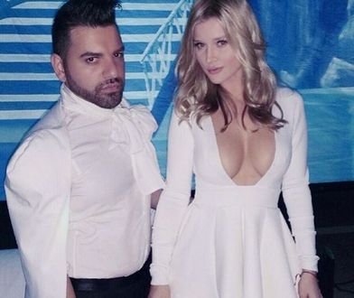 Obfity biust Joanny Krupy niemal wyskoczył z sukienki