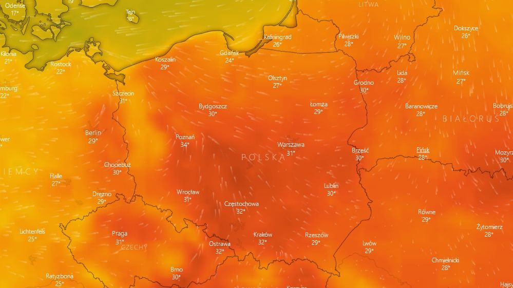Burze nad Polską i ostrzeżenie przed upałami