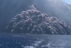 Wybuch wulkanu na wyspie Stromboli. Przerażające nagranie z żaglówki