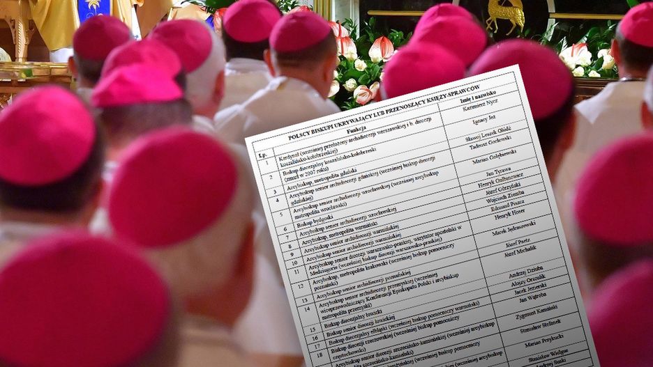 W raporcie fundacji "Nie lękajcie się" znalazły się nazwiska 24 polskich hierarchów