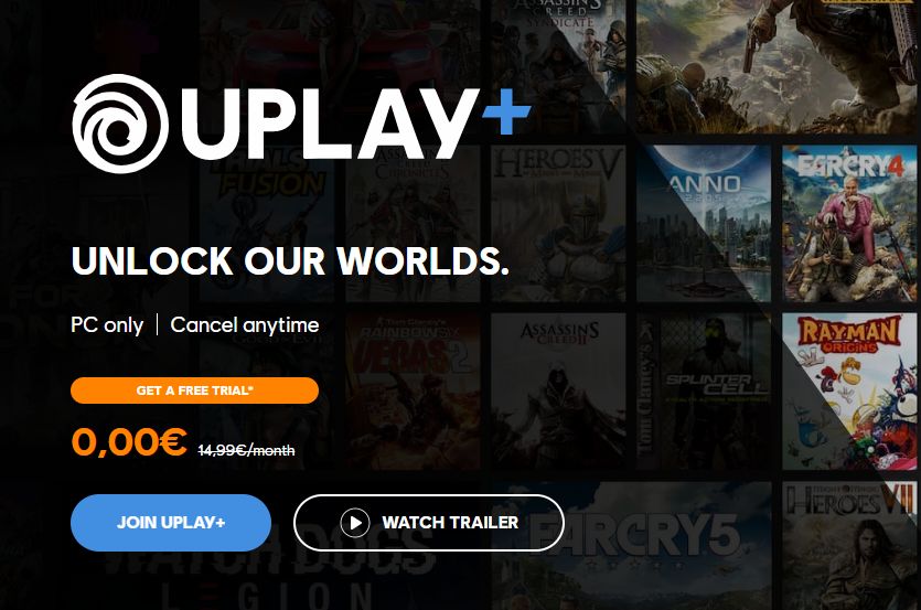 Uplay Plus wystartował. Darmowe gry od Ubisoftu przez miesiąc