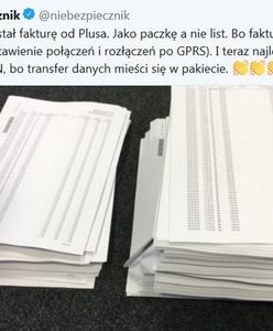Plus przysłał klientowi trzy tysiące stron faktury. Najlepsza jest kwota