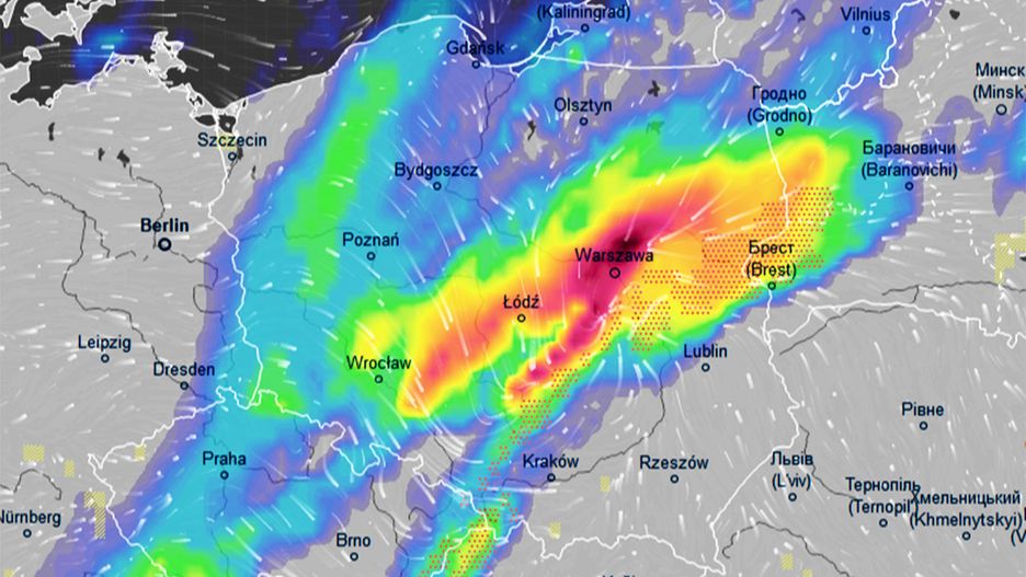 Pogoda. W nocy front z ulewami i gradem przejdzie na północy wschód