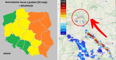 Alert w stolicy. Ostrzeżenie drugiego stopnia przed burzami