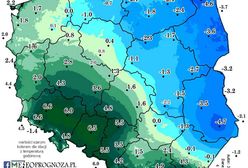 Starcie dwóch mas powietrza nad Polską. Ponad 11 stopni różnicy