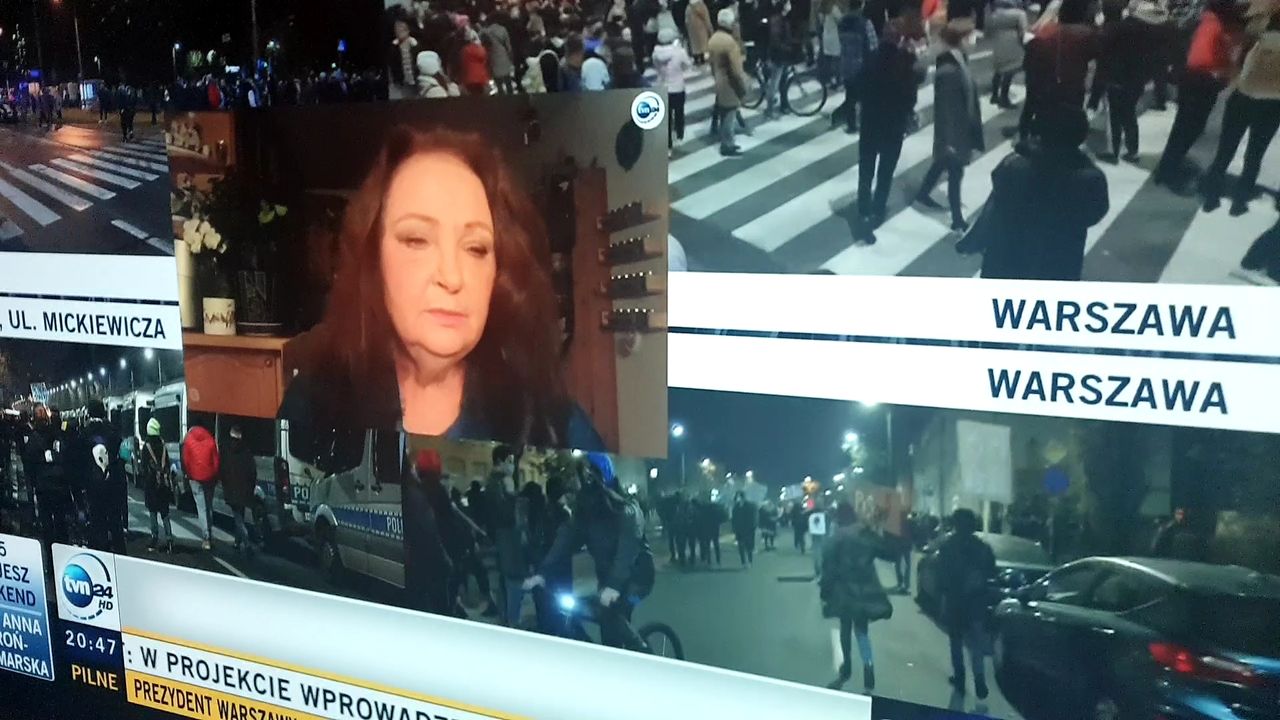 Anna Dymna w programie TVN24