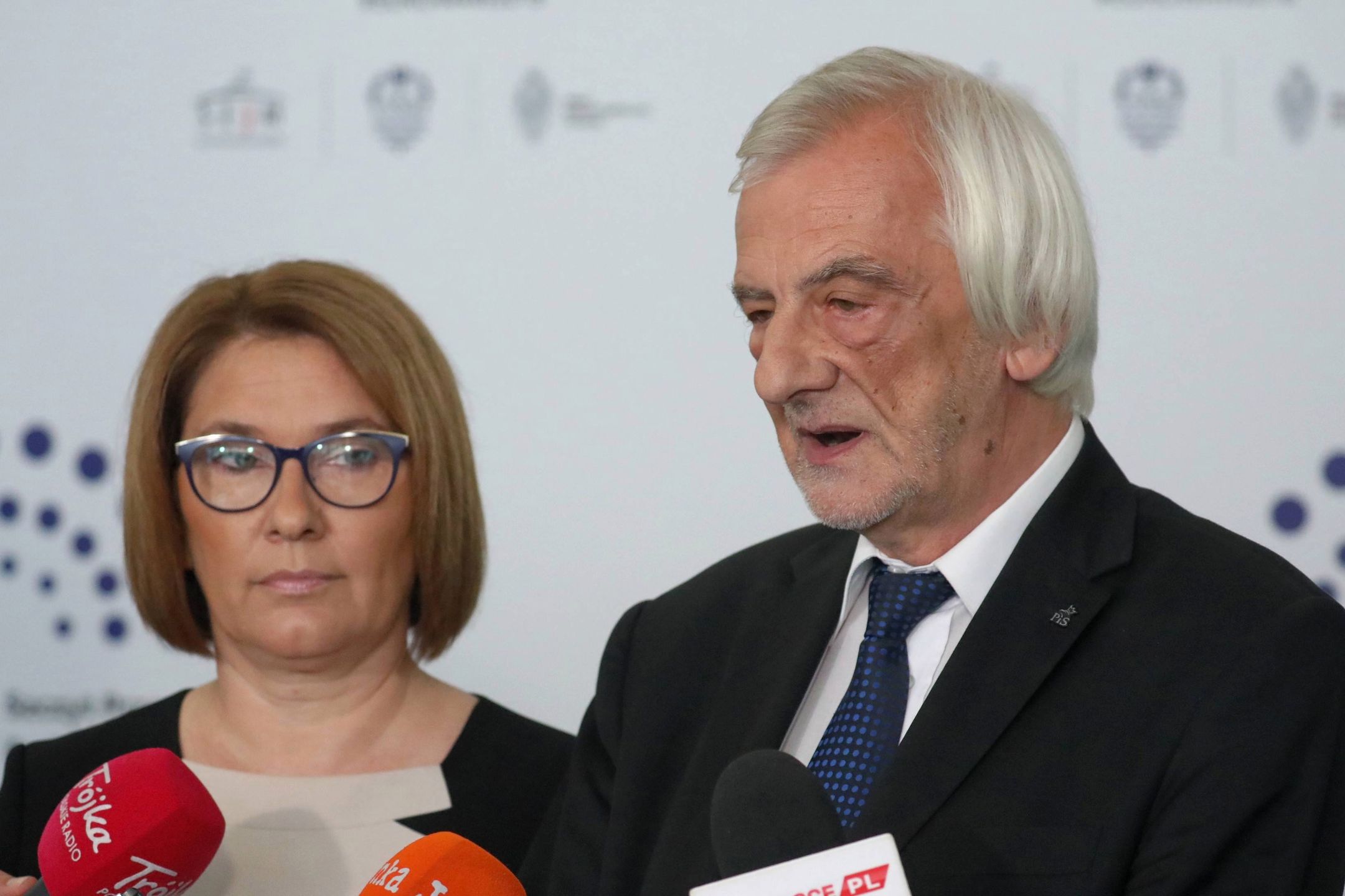 Beata Mazurek i Ryszard Czarnecki
