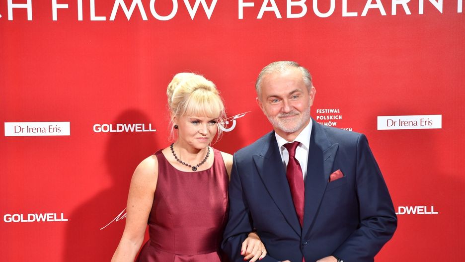 Prezydent Gdyni Wojciech Szczurek z żoną Barbarą na festiwalu filmowym 