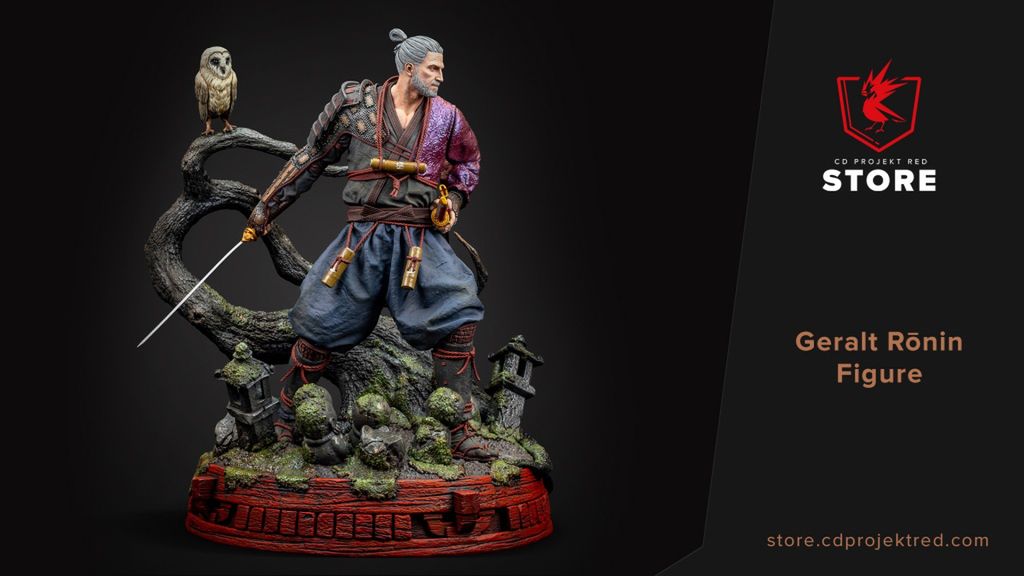 Figurka: Geralt z Riwii jak ronin 