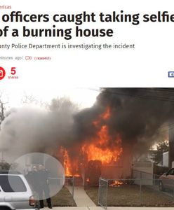 Policjanci zamiast pomóc stali i robili sobie zdjęcia