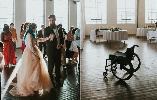 8 lat temu została sparaliżowana. Na ślub przyjechała na wózku, by do ołtarza pójść o własnych siłach