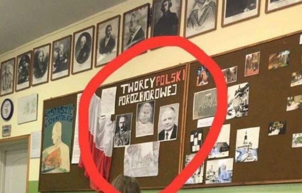 Nowa wersja historii w szkole w Szamotułach. "Twórcy Polski porozbiorowej" to Piłsudski, Jan Paweł II i... Lech Kaczyński