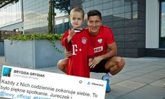 Wzruszające spotkanie. Robert Lewandowski spełnił marzenie pięcioletniego fana, który miał guza mózgu