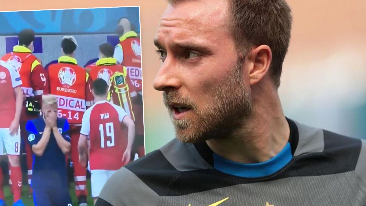 Euro 2020. Piłkarz, który stracił przytomność podczas meczu, przemówił ze szpitala. Zdjęcie najlepiej opisuje jego stan