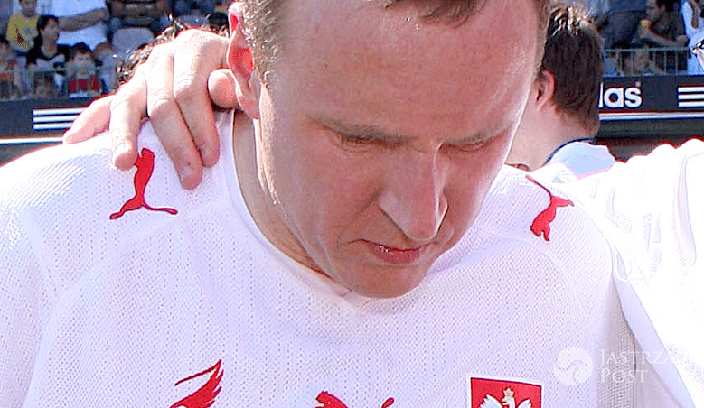 Jacek Kurski na meczu