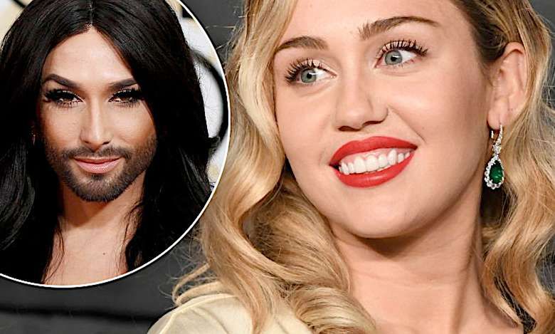 Miley Cyrus jako Conchita Wurst