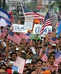 Demonstracja przeciwko nielegalnym imigrantom w USA