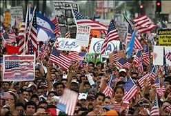 Demonstracja przeciwko nielegalnym imigrantom w USA