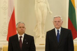 Lech Kaczyński o wizycie na Litwie: jest problem z polską mniejszością